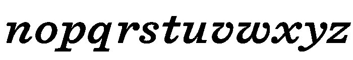 DiplomatST MediumItalic Font LOWERCASE