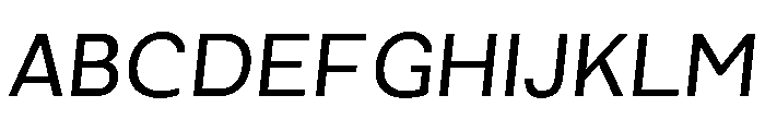 Direct Italic Font UPPERCASE