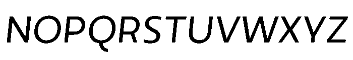 Direct Italic Font UPPERCASE
