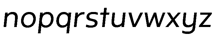 Direct Italic Font LOWERCASE