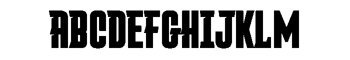 Ditch Base Font UPPERCASE