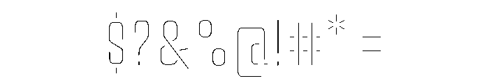 Ditch Core Font OTHER CHARS