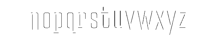Ditch Core Font LOWERCASE
