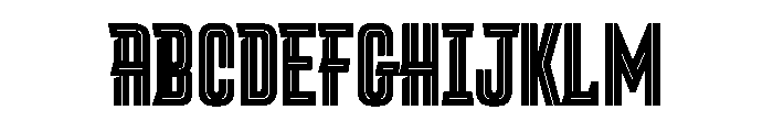 Ditch Inline Font UPPERCASE
