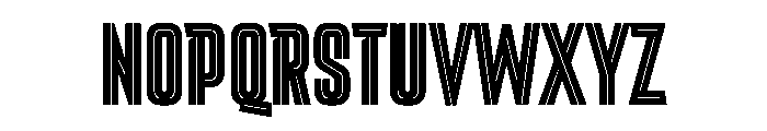 Ditch Inline Font UPPERCASE