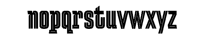 Ditch Inline Font LOWERCASE