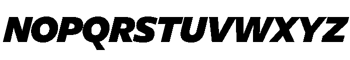 Diverse ABlackItalic Font UPPERCASE