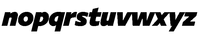 Diverse ABlackItalic Font LOWERCASE