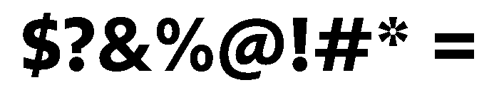 Diverse ABold Font OTHER CHARS