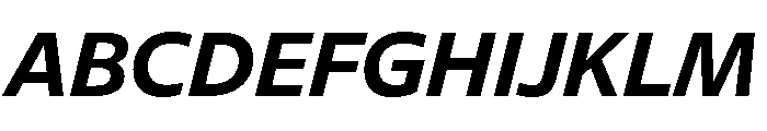 Diverse ABoldItalic Font UPPERCASE