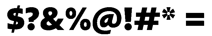Diverse AExtraBold Font OTHER CHARS