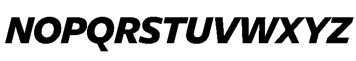 Diverse AExtraBoldItalic Font UPPERCASE