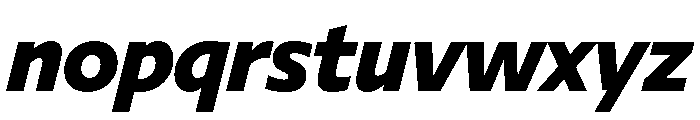 Diverse AExtraBoldItalic Font LOWERCASE