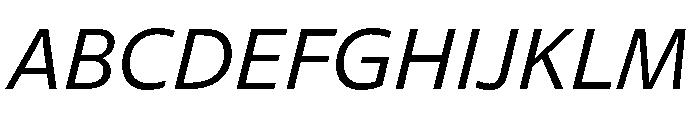 Diverse AItalic Font UPPERCASE