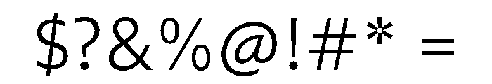 Diverse ALight Font OTHER CHARS