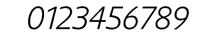 Diverse ALightItalic Font OTHER CHARS