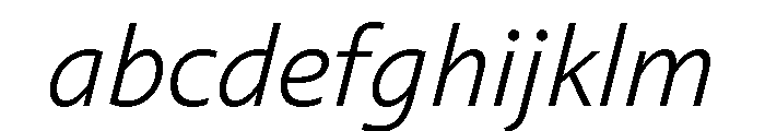 Diverse ALightItalic FONT