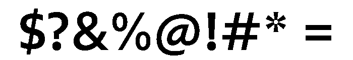 Diverse AMedium Font OTHER CHARS