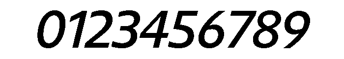 Diverse AMediumItalic Font OTHER CHARS