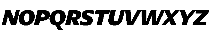 Diverse BBlackItalic Font UPPERCASE