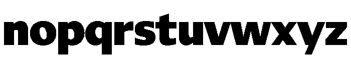 Diverse BBlack Font LOWERCASE