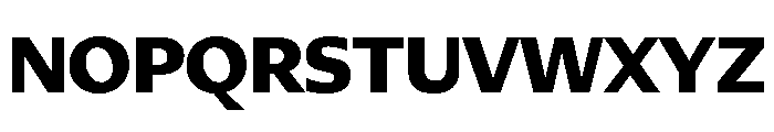 Diverse BExtraBold Font UPPERCASE
