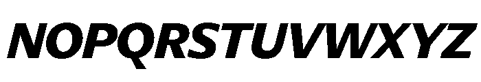 Diverse BExtraBoldItalic Font UPPERCASE