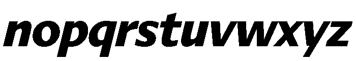 Diverse BExtraBoldItalic Font LOWERCASE