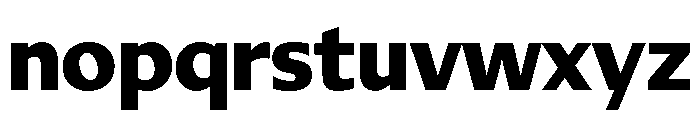 Diverse BExtraBold Font LOWERCASE