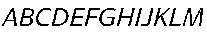 Diverse BItalic Font UPPERCASE