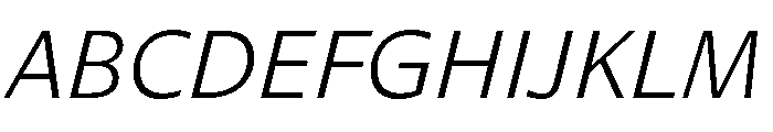Diverse BLightItalic Font UPPERCASE