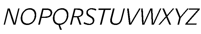 Diverse BLightItalic Font UPPERCASE