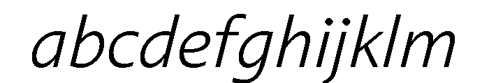 Diverse BLightItalic FONT