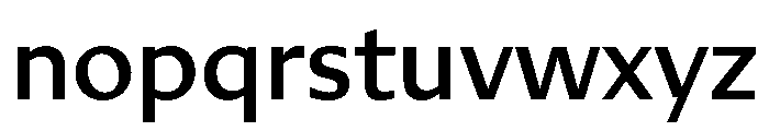 Diverse BMedium Font LOWERCASE