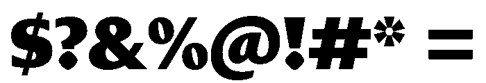 Diverse CBlack Font OTHER CHARS