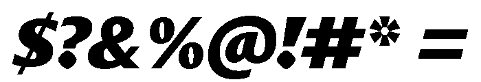Diverse CBlackItalic Font OTHER CHARS