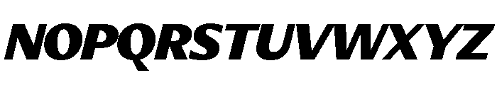 Diverse CBlackItalic Font UPPERCASE