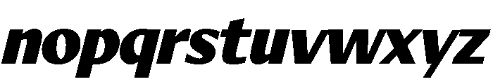 Diverse CBlackItalic Font LOWERCASE