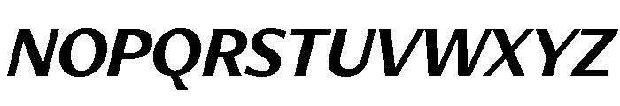 Diverse CBoldItalic Font UPPERCASE
