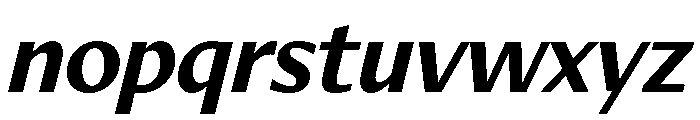 Diverse CBoldItalic Font LOWERCASE