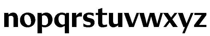 Diverse CBold Font LOWERCASE