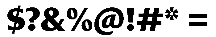 Diverse CExtraBold Font OTHER CHARS