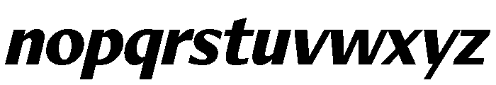 Diverse CExtraBoldItalic Font LOWERCASE
