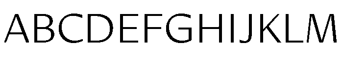 Diverse CLight Font UPPERCASE