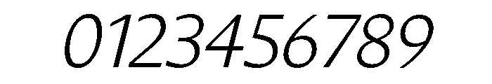 Diverse CLightItalic Font OTHER CHARS