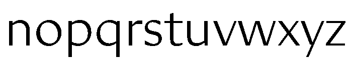 Diverse CLight Font LOWERCASE
