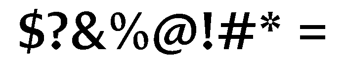 Diverse CMedium Font OTHER CHARS