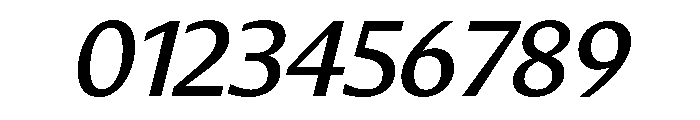 Diverse CMediumItalic Font OTHER CHARS
