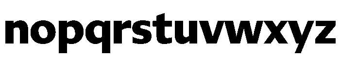 DiverseVF BExtraBold Instance Font LOWERCASE