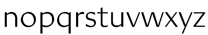 DiverseVF CLight Instance Font LOWERCASE